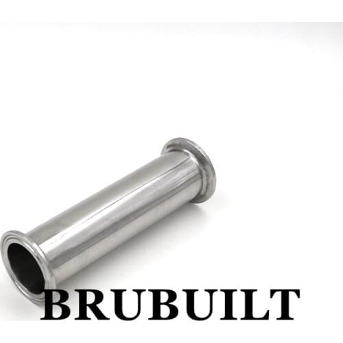 SS Extension Tube - 1.5" TC x 6" OAL 304 Sanitary Tri-Clover Fittings Connectors Home Brew