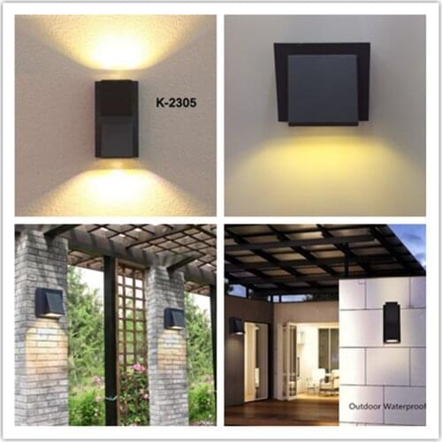 Kenlux led wall lights 3W 6W outdoor led light waterproof Building Exterior Gate Balcony Garden Yard light Aluminum Porch Lamp