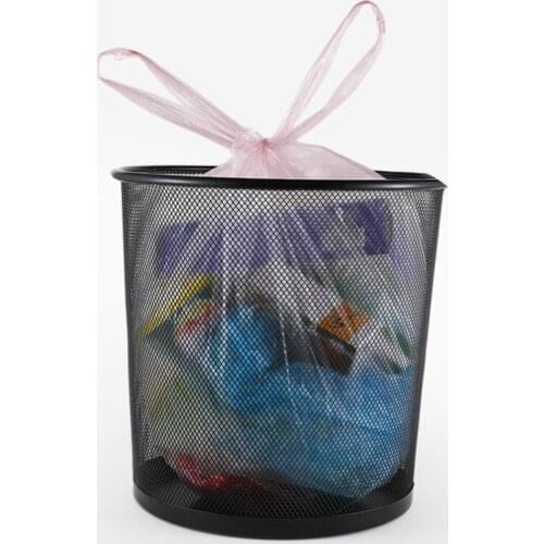 30 pces/roll trash garbage bag vest portable thicken disposable plastic rubbish bag breakpoint household cleaning accessories