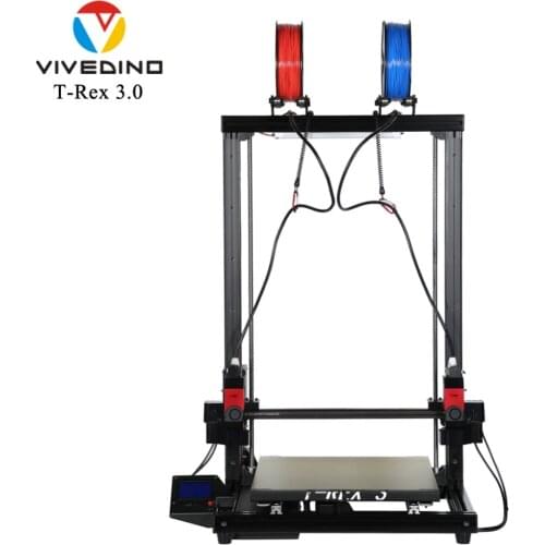 VIVEDINO T-Rex 3+ 3D Printer Wide Size Printer with All Metal Frame 400*400*700mm