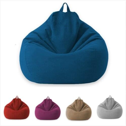 Lazy BeanBag Sofa Cover Chairs Cover Without Filler Lounger Seat Bean Bag Puff Asiento Couch Tatami Living Room Furniture