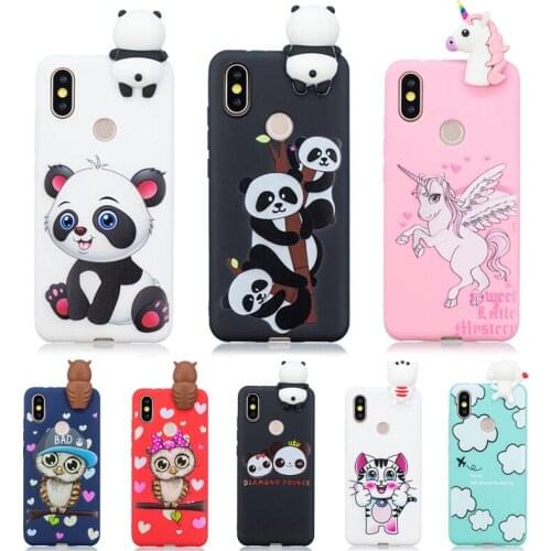Funda For Huawei Y6 2019 Case 3D Unicorn Panda Owl Silicone TPU Case Cover On For Coque Huawei Y7 2019 Y5 Y6 Y7 Y9 2019 Capa