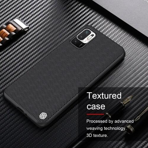 Nilkin for Xiaomi Redmi Note 10 Pro Max 10T 5G Case Nillkin Textured Nylon Fiber Durable Non-slip Cover on Redmi Note 10s 4G