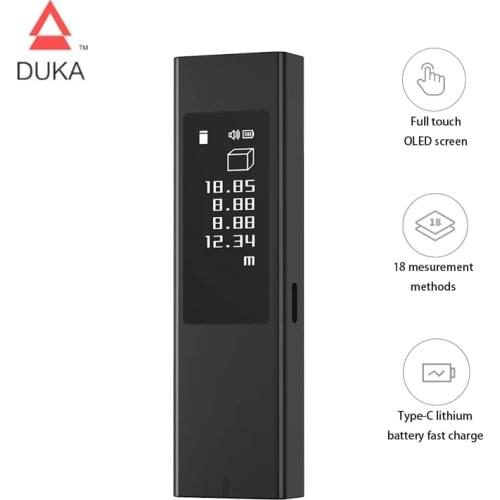 New Duke Laser Rangefinder LS-5 Max 40m Oled Full Touch Display USB Charging High Precision Measurement for Multiple Scenes