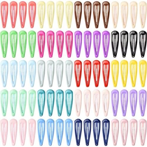 Childrens Hairpin Basic Water Drop Hairpin Macaron Drip Paint BB Clip Candy Color Side Clip Top Clip