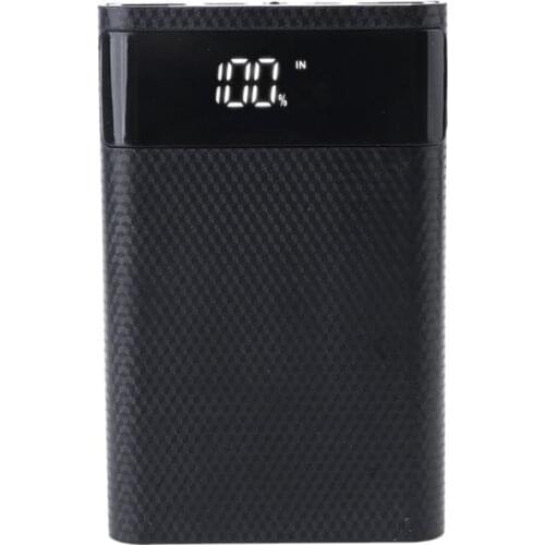 DIY 4x 18650 Battery Holder Power Bank Box LED Case USB Charger for Cellphone Without Battery