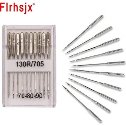 10/20pcs Sewing Machine Needles Stainless Steel Machine Needle 70/10 80/12 90/14 for Jeans&General Fabric Home Sewing Supplies