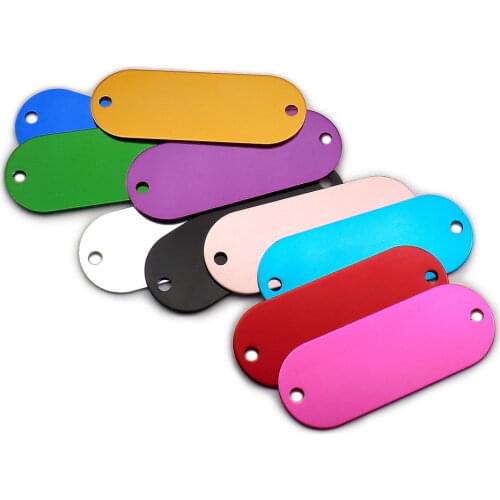 Wholesale 100Pcs Personalized Customized Pet Dog ID Tag Aluminum Dogs Cat Name Tags Puppy Collar Anti Lost Nameplate Tag For Dog