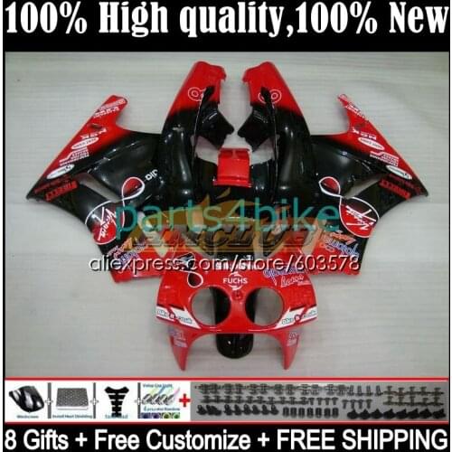 Body For HONDA RVF VFR 400 R RR CC NC35 94 95 96 97 98 36CL.82 VFR400 R V4 VFR400R 1994 1995 1996 1997 1998 Fairing gloss red