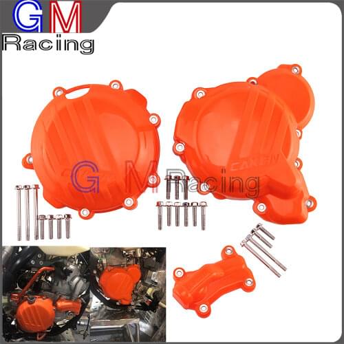 Water Pump Cover Clutch Protector Ignition Guard For KTM SX EXC XCW 250 300 TPI Six Days Husqvarna TC TE TX 250 300 Dirt Bike