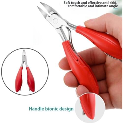 Stainless Steel Toe Nail Clippers Cuticle Nippers Manicure Pedicure Cutters Dead Skin Dirt Remover Podiatry Cut Toenails Claw