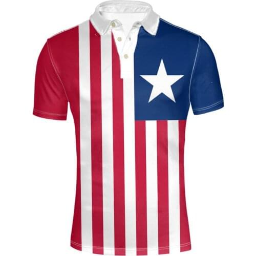 LIBERIA shirt diy free custom made name number lbr Polo shirt nation flag lr liberian country college print photo logo clothes