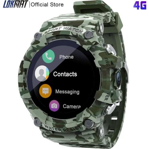 LOKMAT SKY Smart Watch phone Fitness 4G Smartwatch Men Camera Video Clock Information Reminder Sport SOS Global Version
