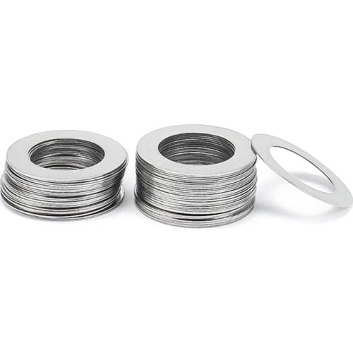 M3 M4 M5 M6 M8 M10 M12 Thickness 0.1 0.2 0.3 0.5 1mm Ultra-thin very thin 304 steel flat washer Gap Adjustment washer spacer