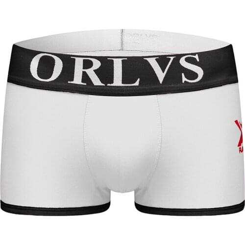 2020 ORLVS Brand Men Boxer Underwear New Cotton U Pouch Sexy Underpants Cueca Cotton Pants Boxer shorts Male Panties OR109