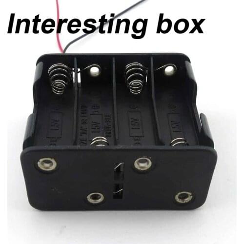 No. 5 8-segment 12V dry battery battery box Popular science production materials Electronic circuit DIY experiment battery box