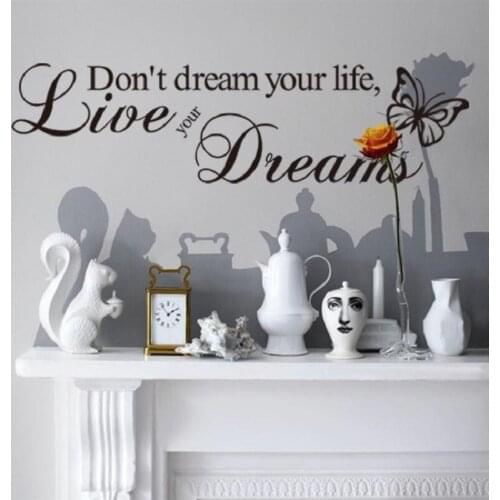 New Kitchen Is Home Creative Fashion PVC Removable Wall Stickers Complement Family DIY Inspirational Quotes Wall Art Wall