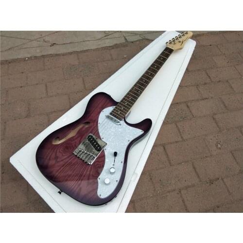 New Red F Hole BJTL Electric Guitar,Ash Body&Rosewood Fingerboard Chrome Hardware BJ-440