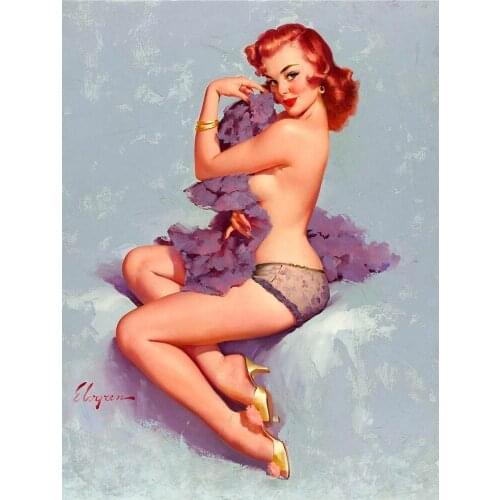 PIN UP-placa de pared para chica, modelo SEXY, letrero de estaño de METAL, póster