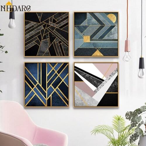 Nordic Fashion Modern Abstract Style Posters and Prints Canvas Art Painting Wall Pictures for Living Room Vogue Home Decor