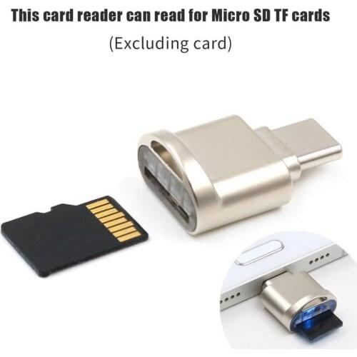 Portable USB 3.1 Type C Card Reader USB-C TF MicroSD OTG Adapter Type-C Memory Card Reader For Samsung Macbook HuaweiXiaomi PC