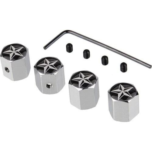 Antitheft Car Tire Valve Caps Star Styling Wheel Tyre Air Dust Proof Valve Rim Stem Caps For Daewoo Matiz Lanos Nexia Tico Kalos