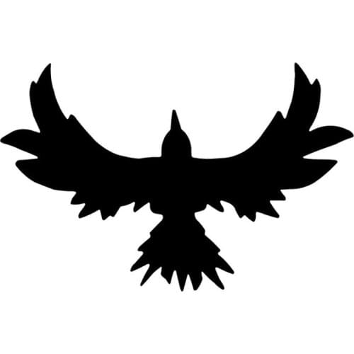Flying Raven Bird Cute Sticker Car Styling Decal Vinyl Car Stickers Accessories Car Styling 14cm*9cm