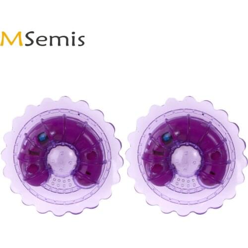1 Pair Women Breast Stimulator Emulsion Vibrating Breast Stickers Sexy Massage Nipple Shield Vibrators Sex Toys for Adult Couple