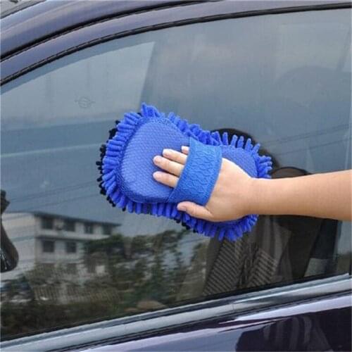 Ultrafine Fiber Chenille Anthozoan Car Wash Gloves Brushes Microfiber Car Motorcycle Washer Car Care Cleaning Brushes
