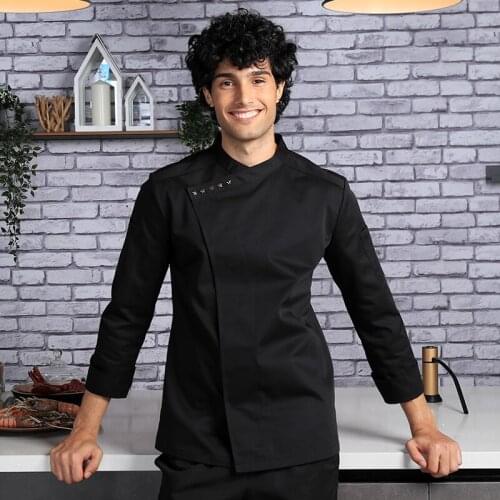 2020 spring and summer high quality breathable restaurant uniform shirts hotel uniform for men