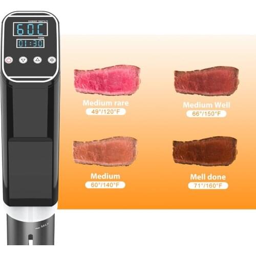 IPX7 Waterproof vacuum cook Food cooking machine . sous vide cooker