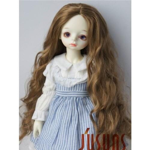 JD435 1/4 1/3 Pretty long BJD Synthetic mohair doll wigs in size 7-8inch 8-9 inch 9-10inch and 11-12inh doll accessories