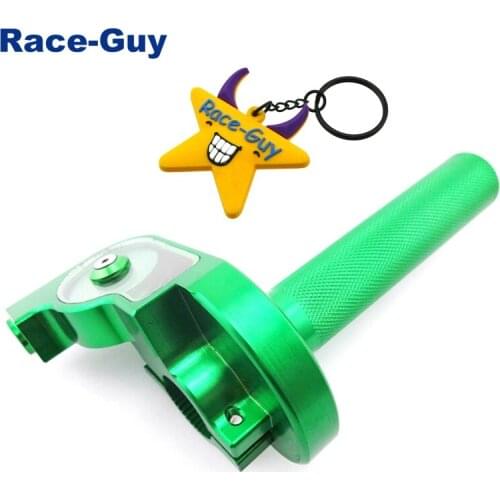 Green Twist Throttle Handle Universal For 50cc 70cc 90cc 110cc 125cc 140cc 150cc 160cc 200cc 250cc Pit Dirt Trail Motor Bike Mo