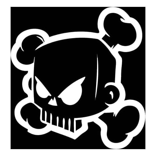 Angry Cartoon Character Avatar Ken Block Skull Personality Car Stickers for Window Body Decoration Decal