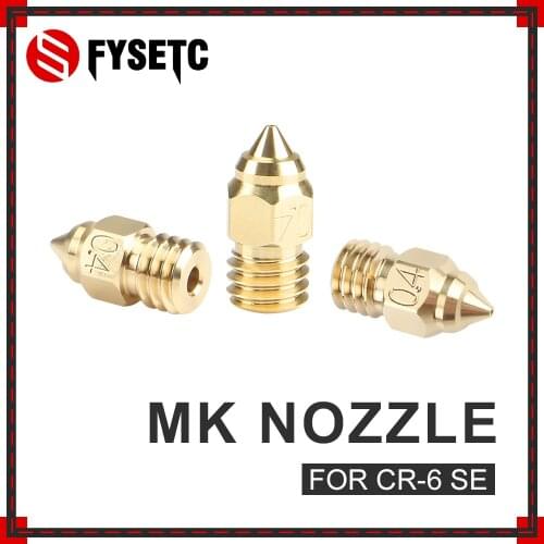 1Pc CR6 SE 0.4MM Nozzle Hotend Nozzles For CR-10 V2 CR-6 SE Ender-3 Ender-5 Series 3D Printer parts