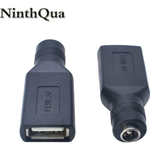 1 PCS DC 5.5*2.1 mm female jack to USB 2.0 Female jack 5V DC Power Plugs Connector Adapter Laptop PC