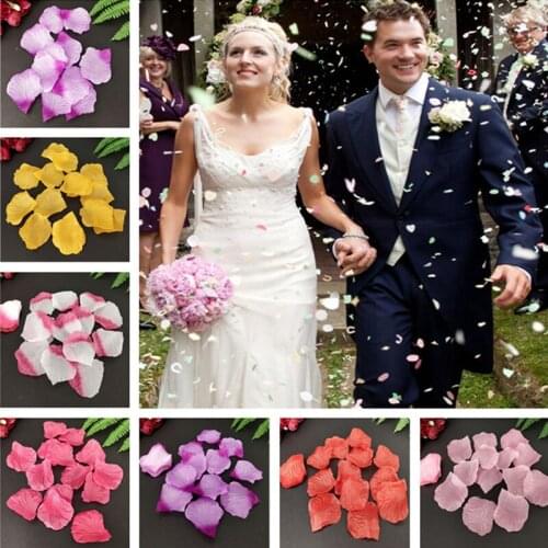 100-5000pcs Wedding Accessories Artificial Petals Flowers Rose Petals Love Wedding And Party Birthday Decoration False Petal 5z