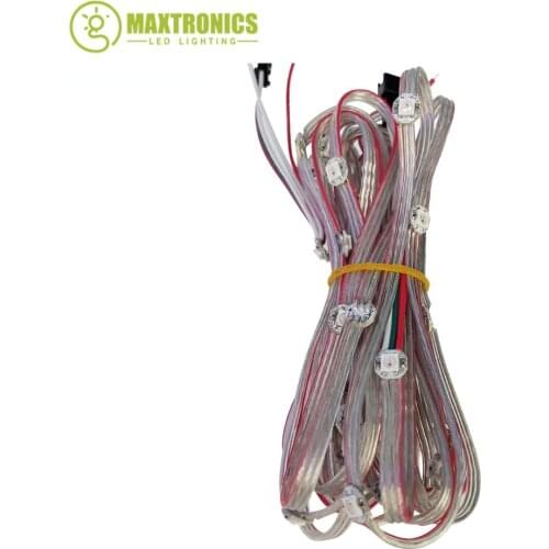 50pcs/lot 5V ws2812b ws2811IC Pre-soldered Addressable Individully led string 5050 SMD full color led pixel module light panel