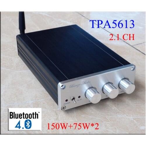 75W*2+150W Digital amplifier using TPA5613 Large chip 2.1 channel Class D Power amplifier Subwoofer CSR8635 Bluetooth 4.0