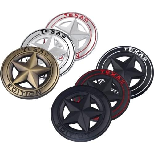 Car Styling TEXAS EDITION Logo 3D Metal Sticker Emblem Badge Sticker For Universal Cars Motorcycle Decorative Accessories