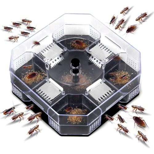 Household Effective Cockroach Traps Box Reusable Cockroach Bug Roach Catcher Cockroach Killer Bait Traps Pesticide For Kitchen