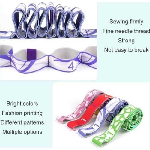 Yoga Stretch Band Digital Segmented Elastic Rope Resistance Band Anti Slip Elastic Bandage Fitness Leg Stretch Tension Band