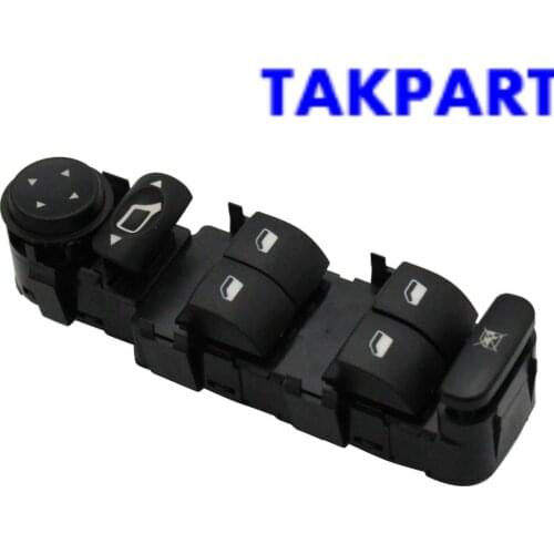 TAKPART Electric Master Window Mirror Switch Panel For Citroen C4 04-2010 6554.HA 9 Pin