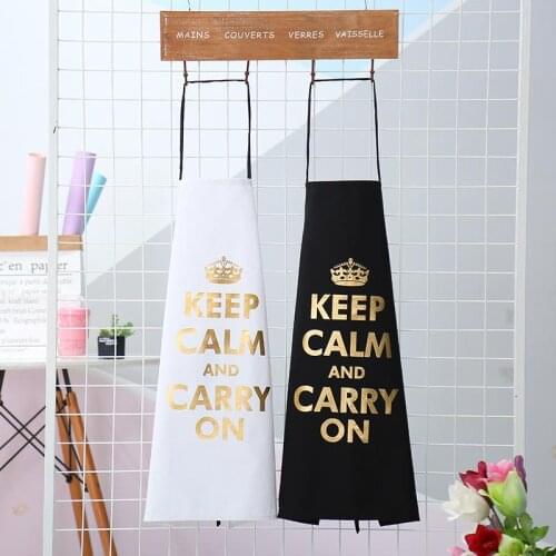 Love Heart Aprons Bronzing Cotton Apron Women Adult Bibs Home Cooking Baking Coffee Shop Cleaning Aprons Kitchen Accessories