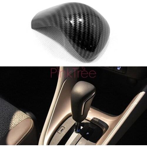 Chrome Interior Moulding Shift Gear Knob Cover Trim Car Styling Accessories For Toyota Yaris G Design Hatchback 2020 2021