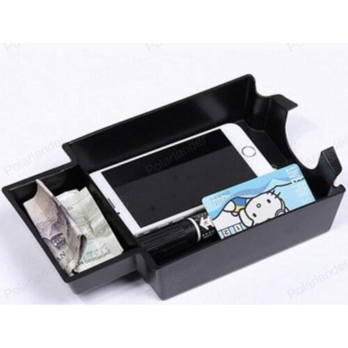 Central Armrest Storage Box Container For Benz A180 A200 A220 A250 CDI A45 AMG 2012 -2015 Black Mobile Phone Holder
