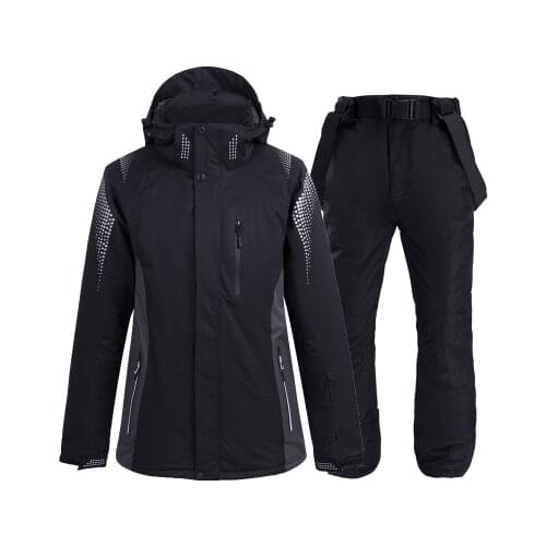 Women Men Ski Suit Snowboard Jacket Pant Unisex Skiing Clothing Trouser Windproof Waterproof Outdoor Sport Wear Couple Winter