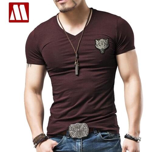 Summer Hot Sale Cool Embroidered Direwolf T Shirt Fashion Animal Creative T-Shirt Novelty Design Wolf Men T Shirts Plus size 5XL