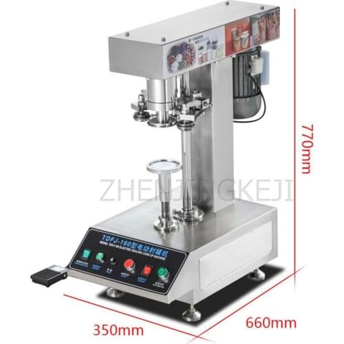 Can Seal Machine Commercial Fully Automatic Cover Tool Plastic Tank Horses Mouth Lron Paper Tank Gland Tin Can Sealing Equipment