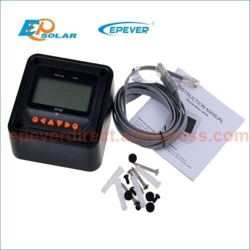 MT50 Remote Meter LCD display for EPEVER solar controller 1210AN 2210AN 3215BN 4215BN IT6415ND ET4415BND series controller use